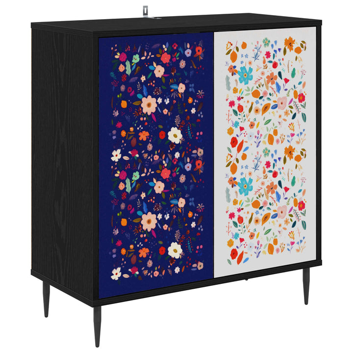 Sideboard MAINZ Sort eg 69 x 33 x 76 cm Konstrueret træ