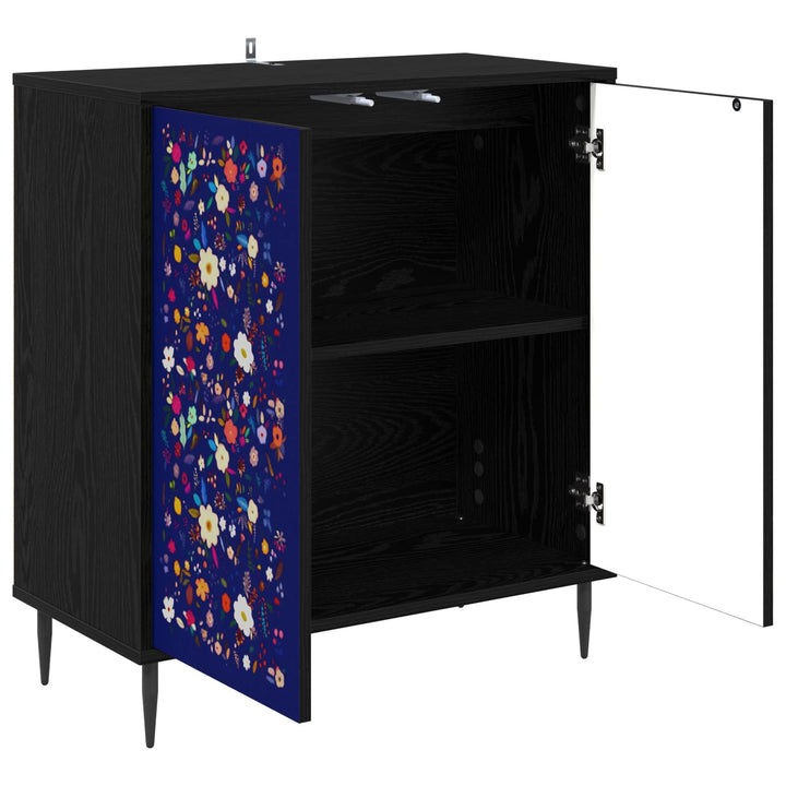Sideboard MAINZ Sort eg 69 x 33 x 76 cm Konstrueret træ