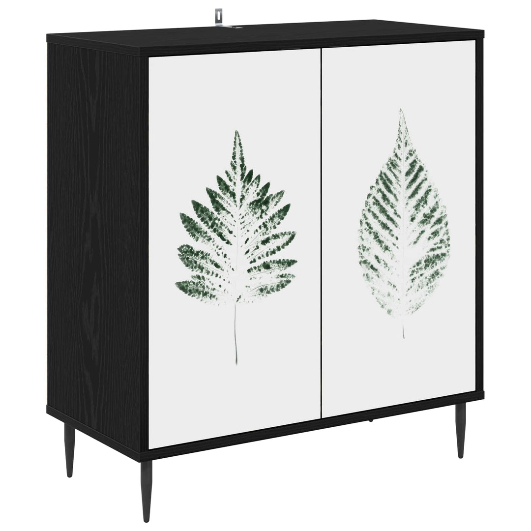 Sideboard HANAU Sort eg 69 x 33 x 76 cm Konstrueret træ