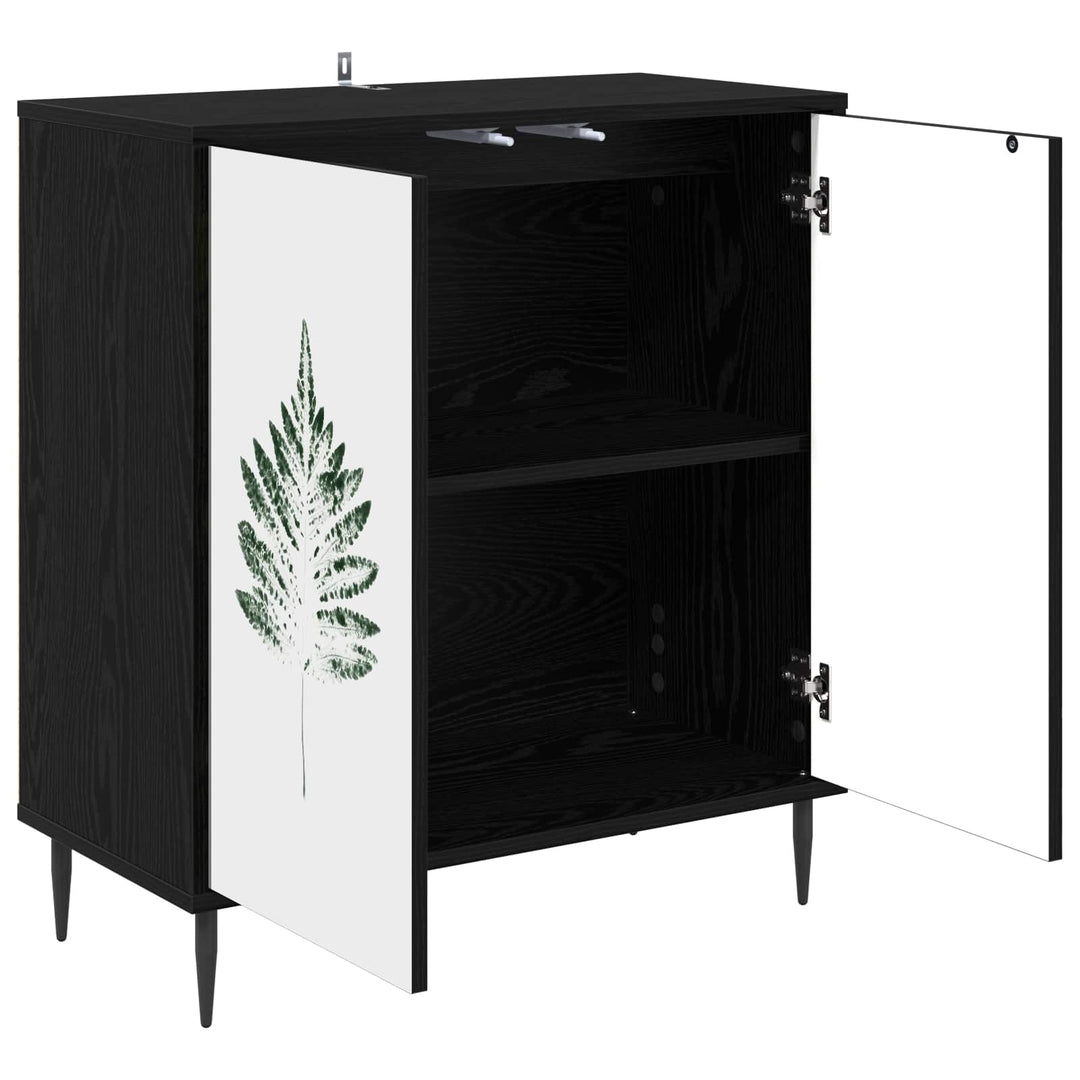 Sideboard HANAU Sort eg 69 x 33 x 76 cm Konstrueret træ