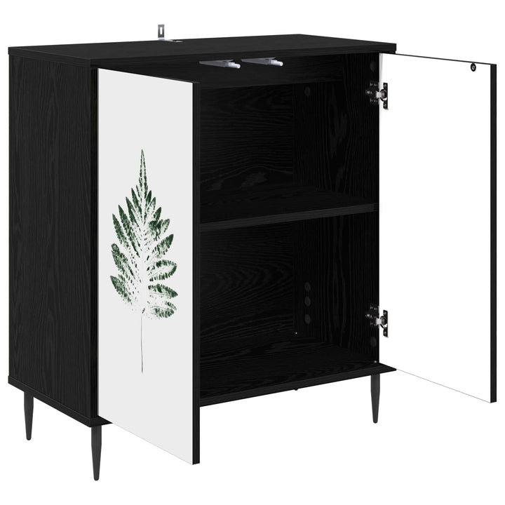 Sideboard HANAU Sort eg 69 x 33 x 76 cm Konstrueret træ