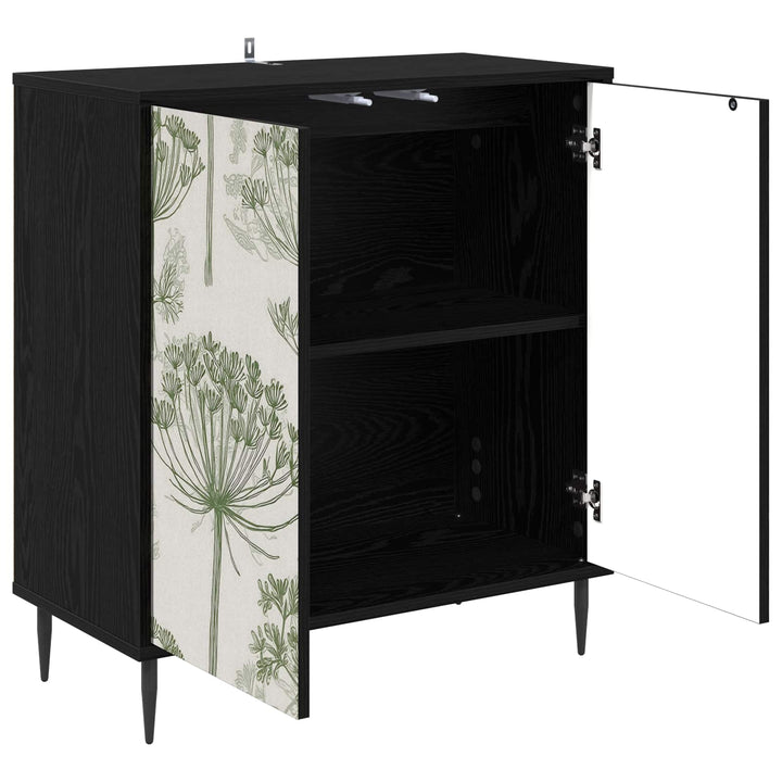 Sideboard GOTHA Sort eg 69 x 33 x 76 cm Konstrueret træ