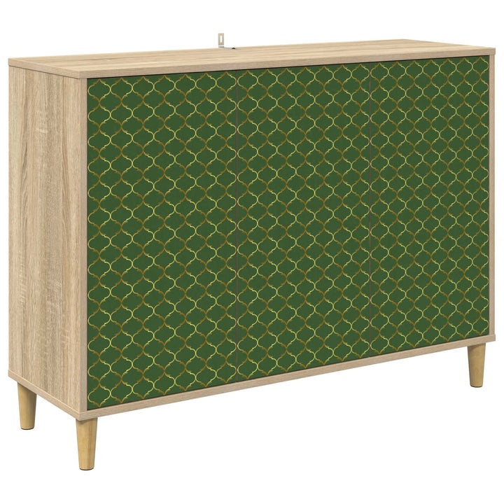 Sideboard GELEEN Sonoma-eg 102 x 33 x 75 cm Konstrueret træ