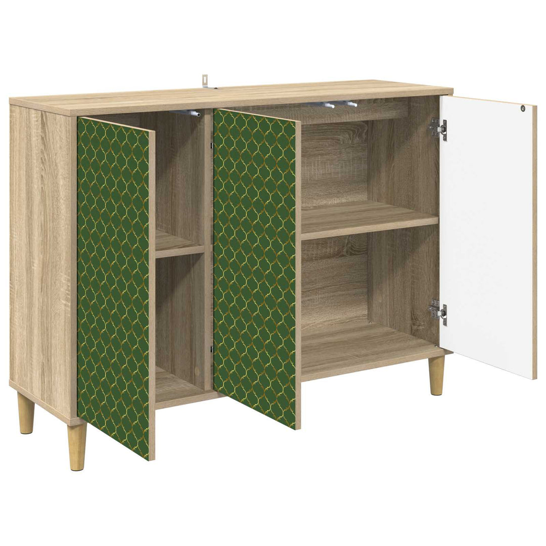Sideboard GELEEN Sonoma-eg 102 x 33 x 75 cm Konstrueret træ
