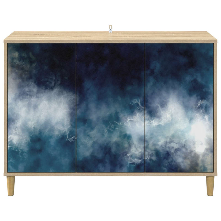 Sideboard RAALTE Sonoma-eg 102 x 33 x 75 cm Konstrueret træ