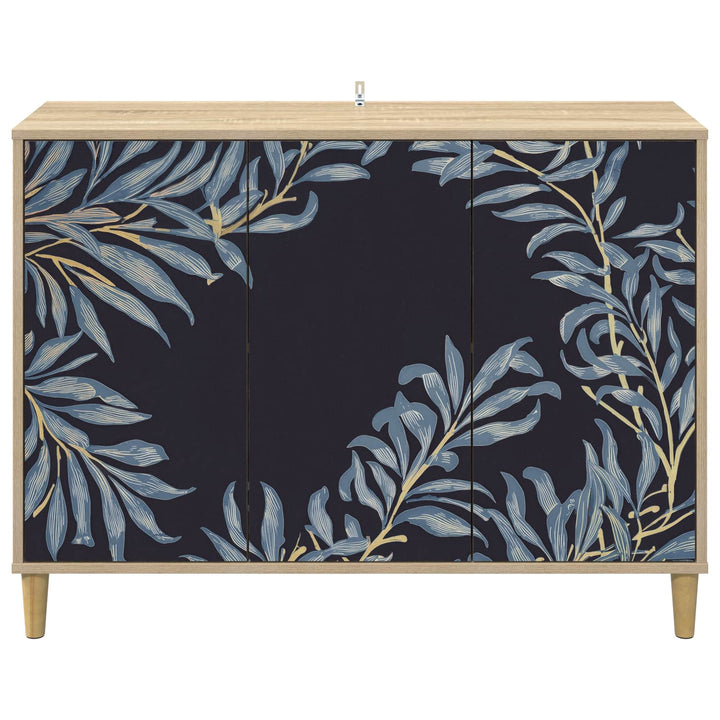Sideboard DOKKUM Sonoma-eg 102 x 33 x 75 cm Konstrueret træ