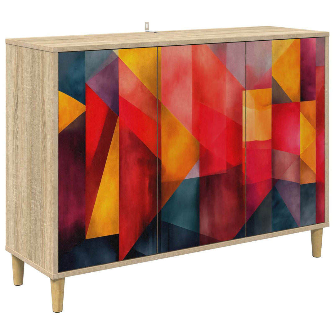 Sideboard HEESCH Sonoma-eg 102 x 33 x 75 cm Konstrueret træ