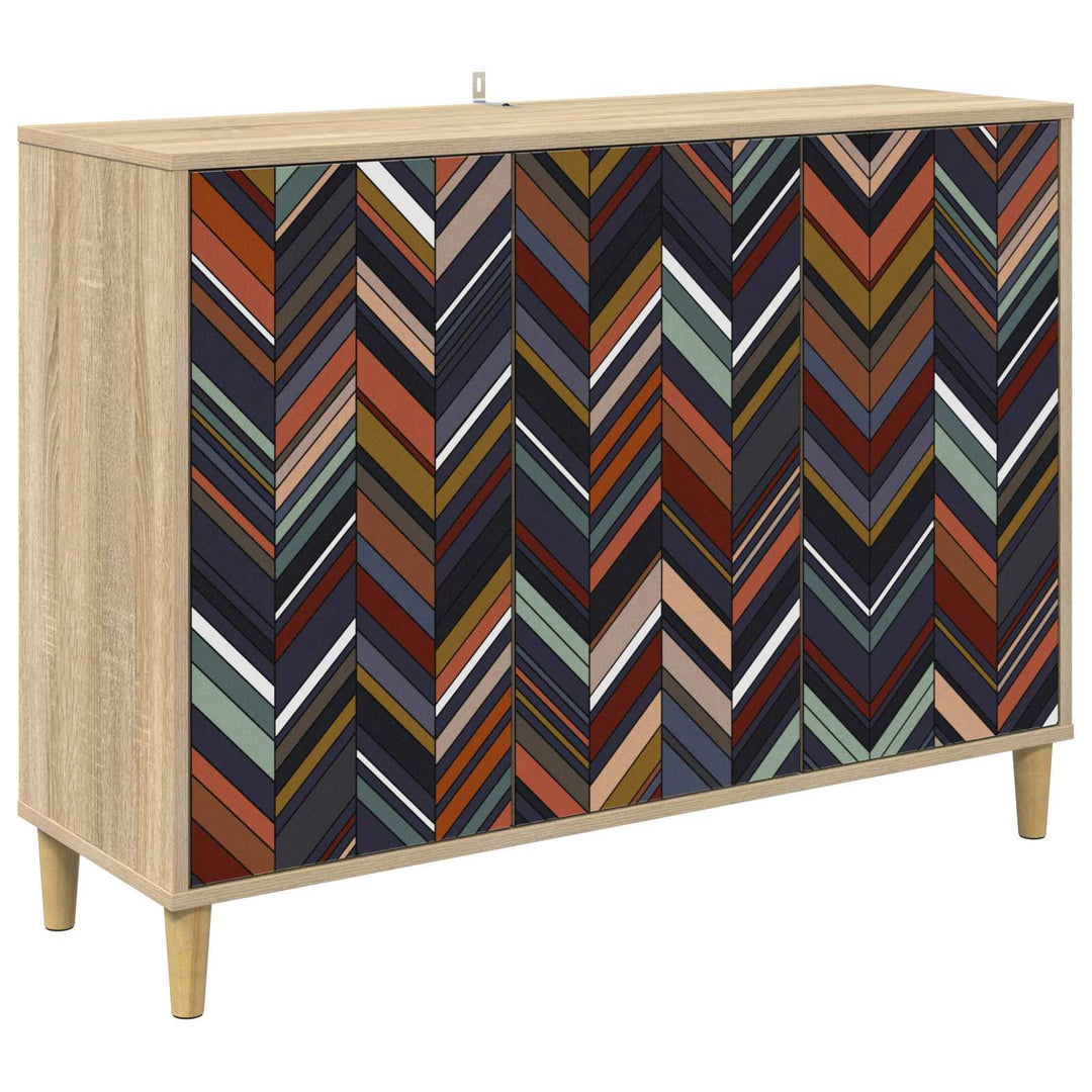 Sideboard OMMEN Sonoma-eg 102 x 33 x 75 cm Konstrueret træ