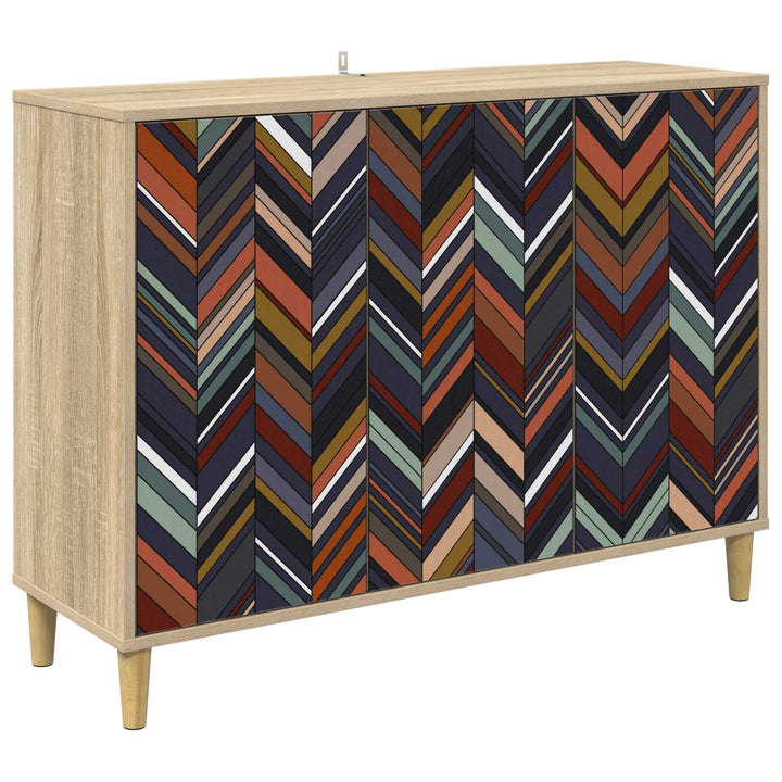 Sideboard OMMEN Sonoma-eg 102 x 33 x 75 cm Konstrueret træ