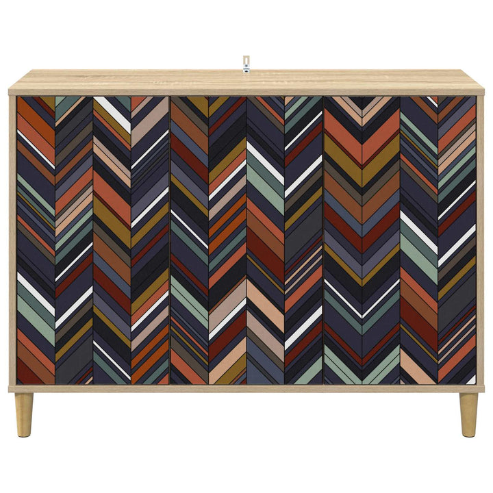 Sideboard OMMEN Sonoma-eg 102 x 33 x 75 cm Konstrueret træ