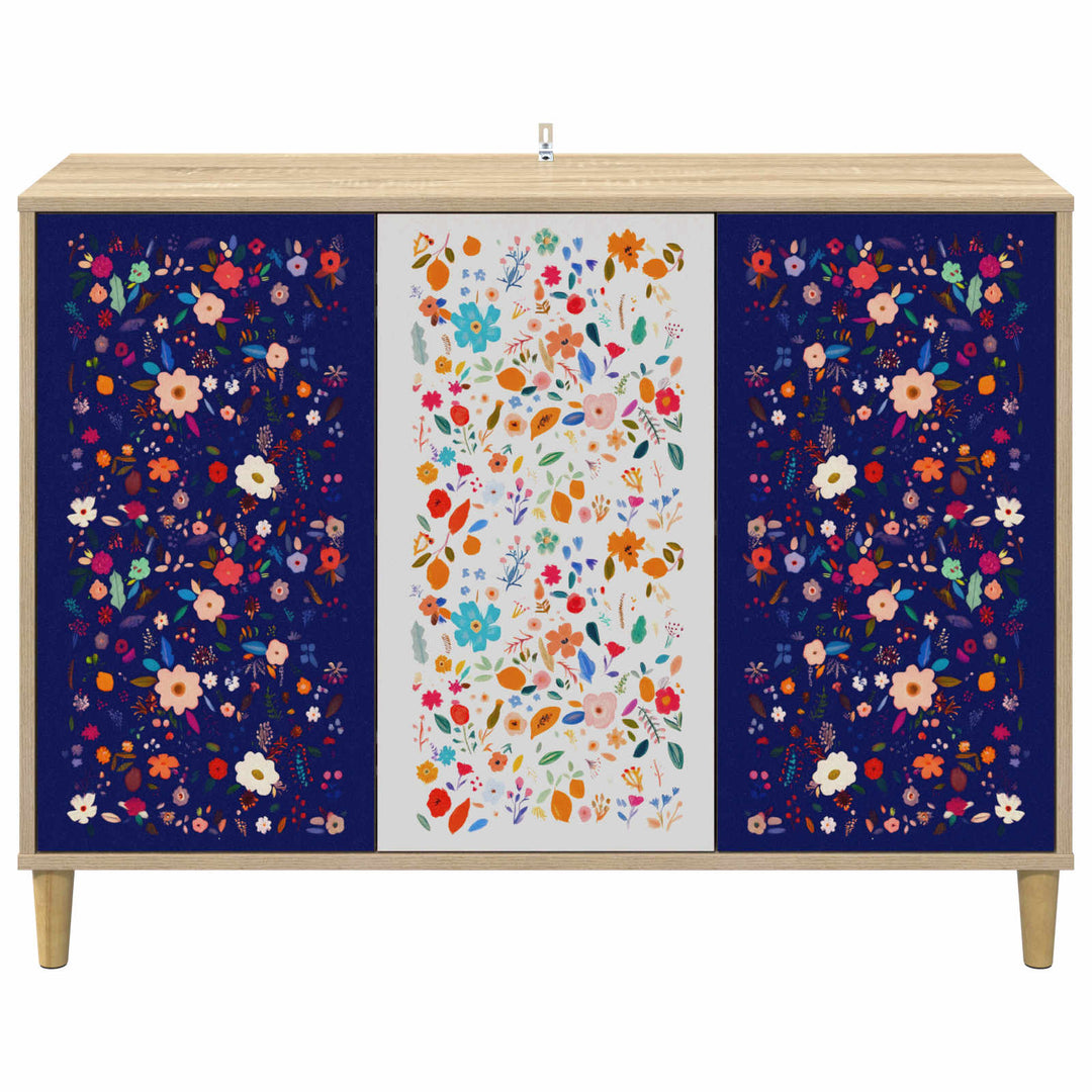 Sideboard MAINZ Sonoma-eg 102 x 33 x 75 cm Konstrueret træ