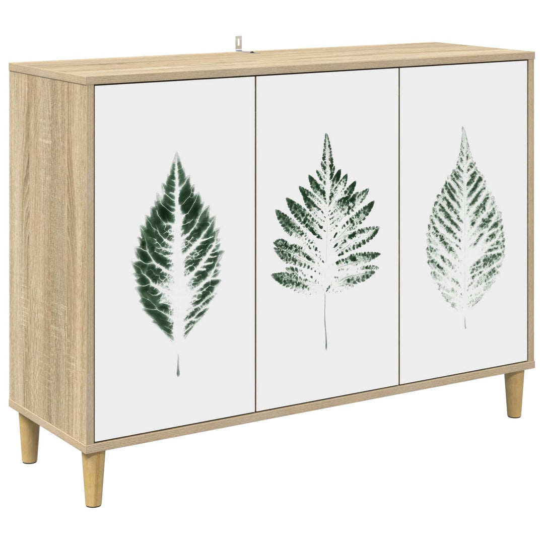 Sideboard HANAU Sonoma-eg 102 x 33 x 75 cm Konstrueret træ
