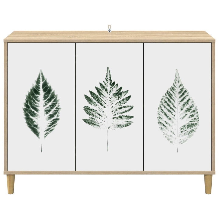 Sideboard HANAU Sonoma-eg 102 x 33 x 75 cm Konstrueret træ