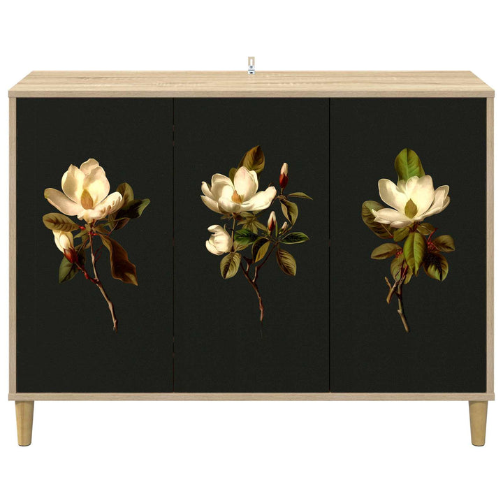 Sideboard BREMEN Sonoma-eg 102 x 33 x 75 cm Konstrueret træ