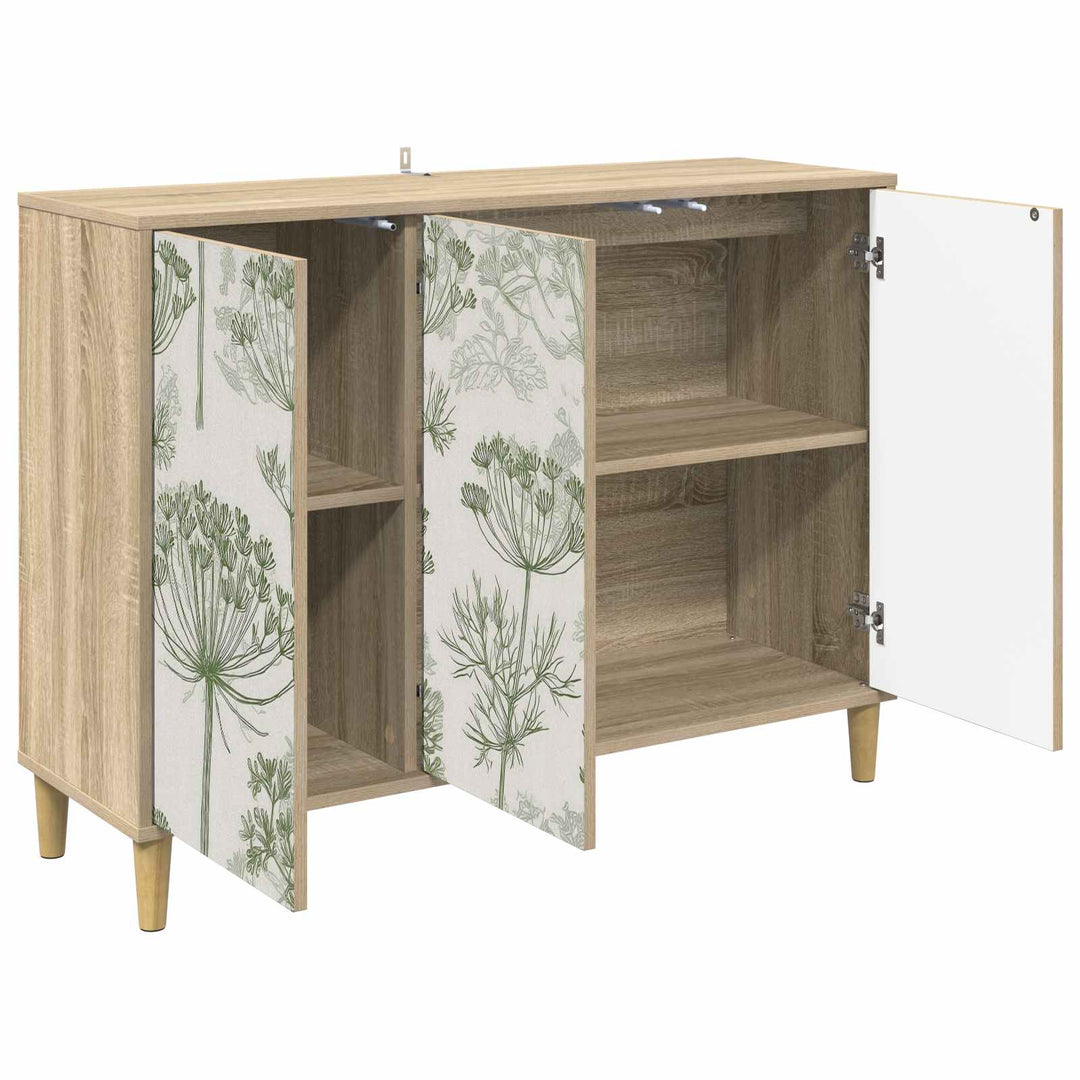 Sideboard GOTHA Sonoma-eg 102 x 33 x 75 cm Konstrueret træ