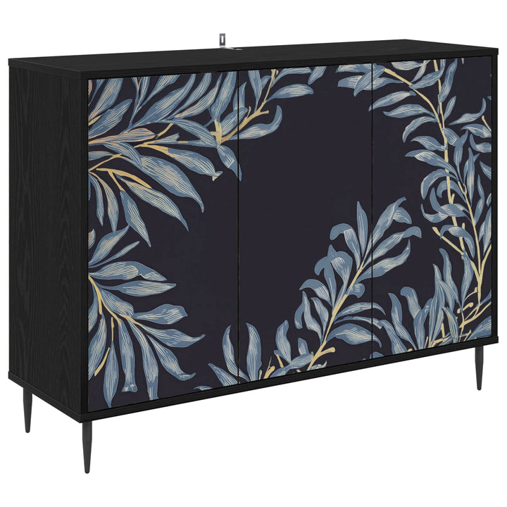Sideboard DOKKUM Sort eg 102 x 33 x 76 cm Konstrueret træ