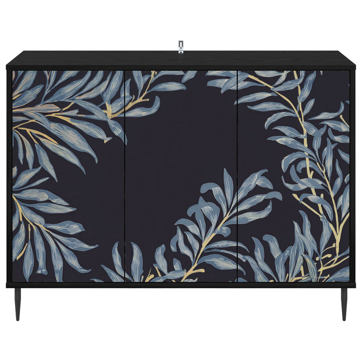 Sideboard DOKKUM Sort eg 102 x 33 x 76 cm Konstrueret træ