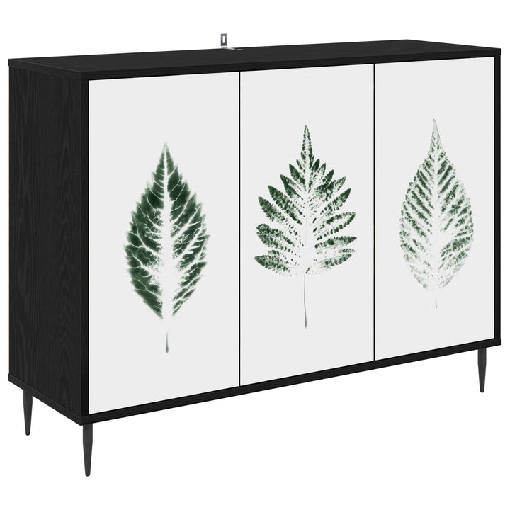 Sideboard HANAU Sort eg 102 x 33 x 76 cm Konstrueret træ