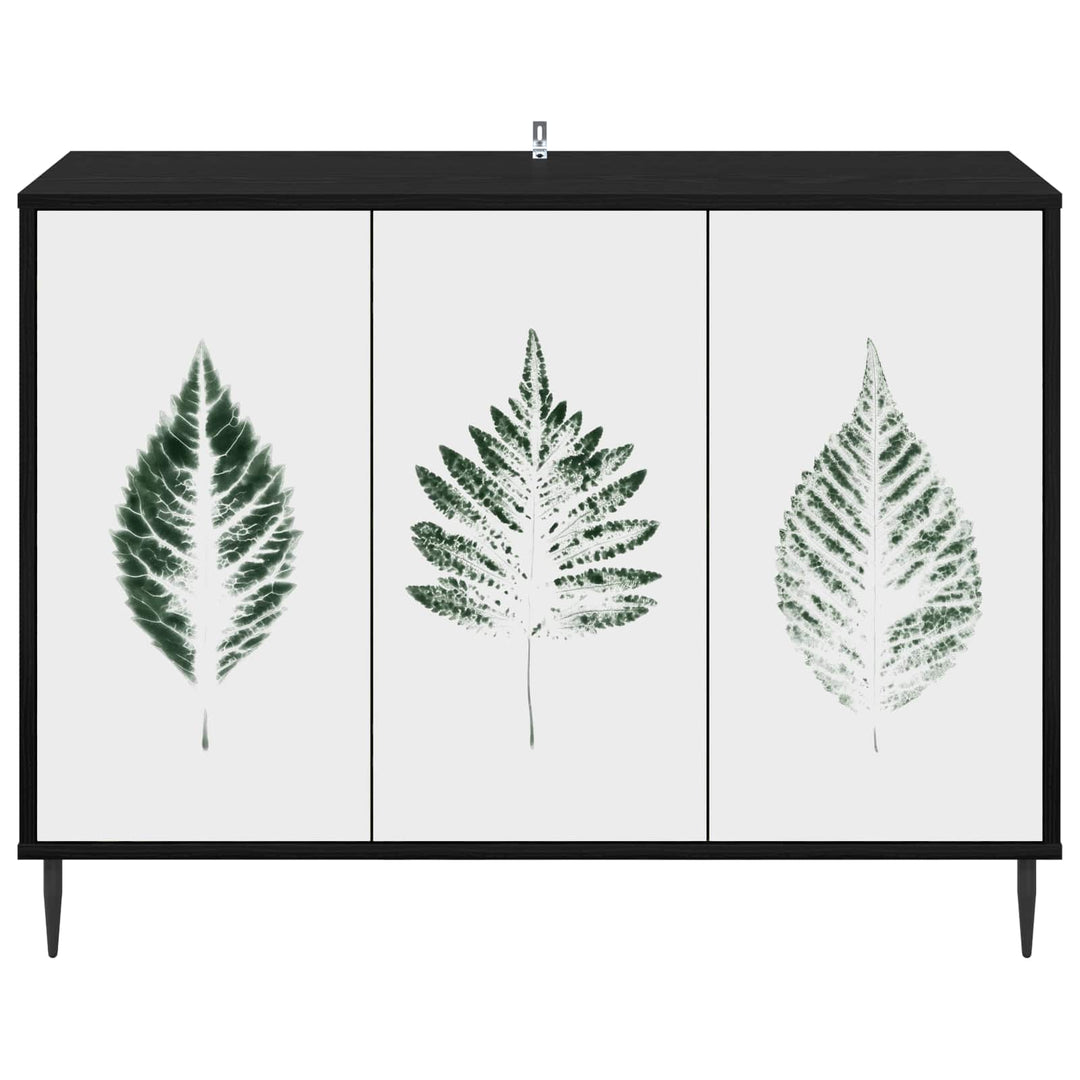 Sideboard HANAU Sort eg 102 x 33 x 76 cm Konstrueret træ