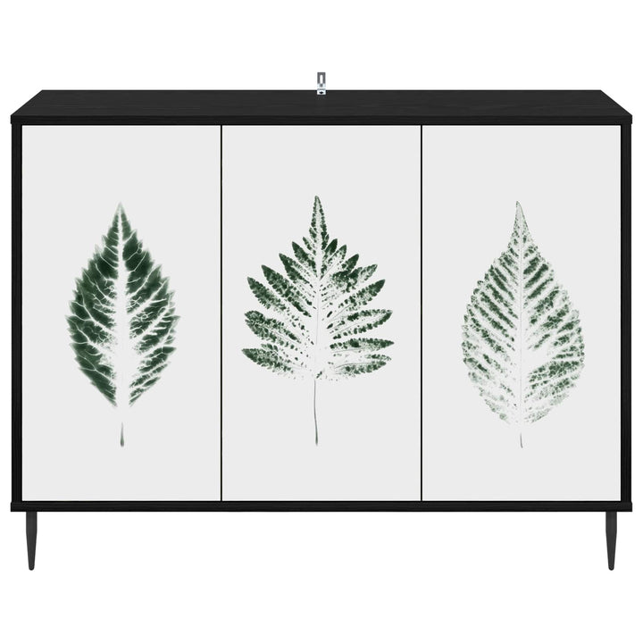 Sideboard HANAU Sort eg 102 x 33 x 76 cm Konstrueret træ