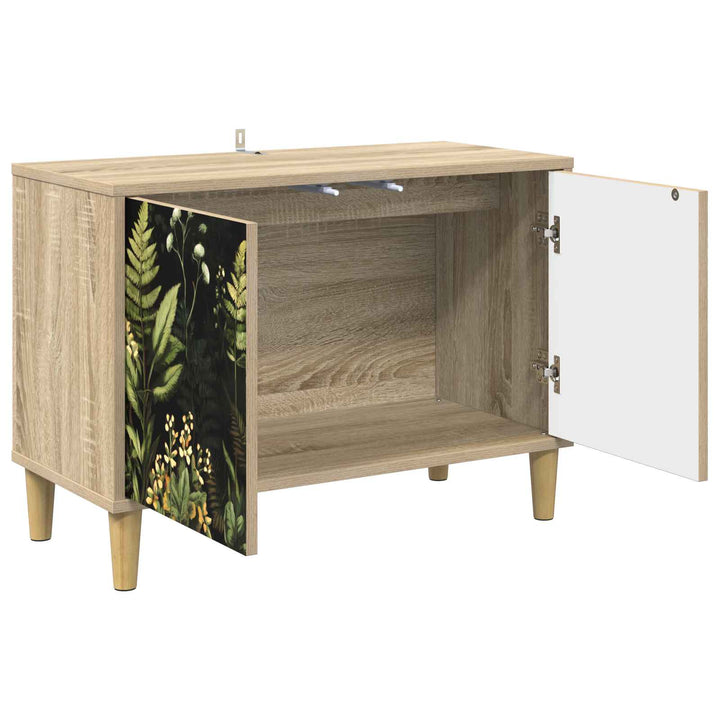 TV-skab RHENEN 69 x 33 x 50 cm Sonoma-eg Konstrueret træ