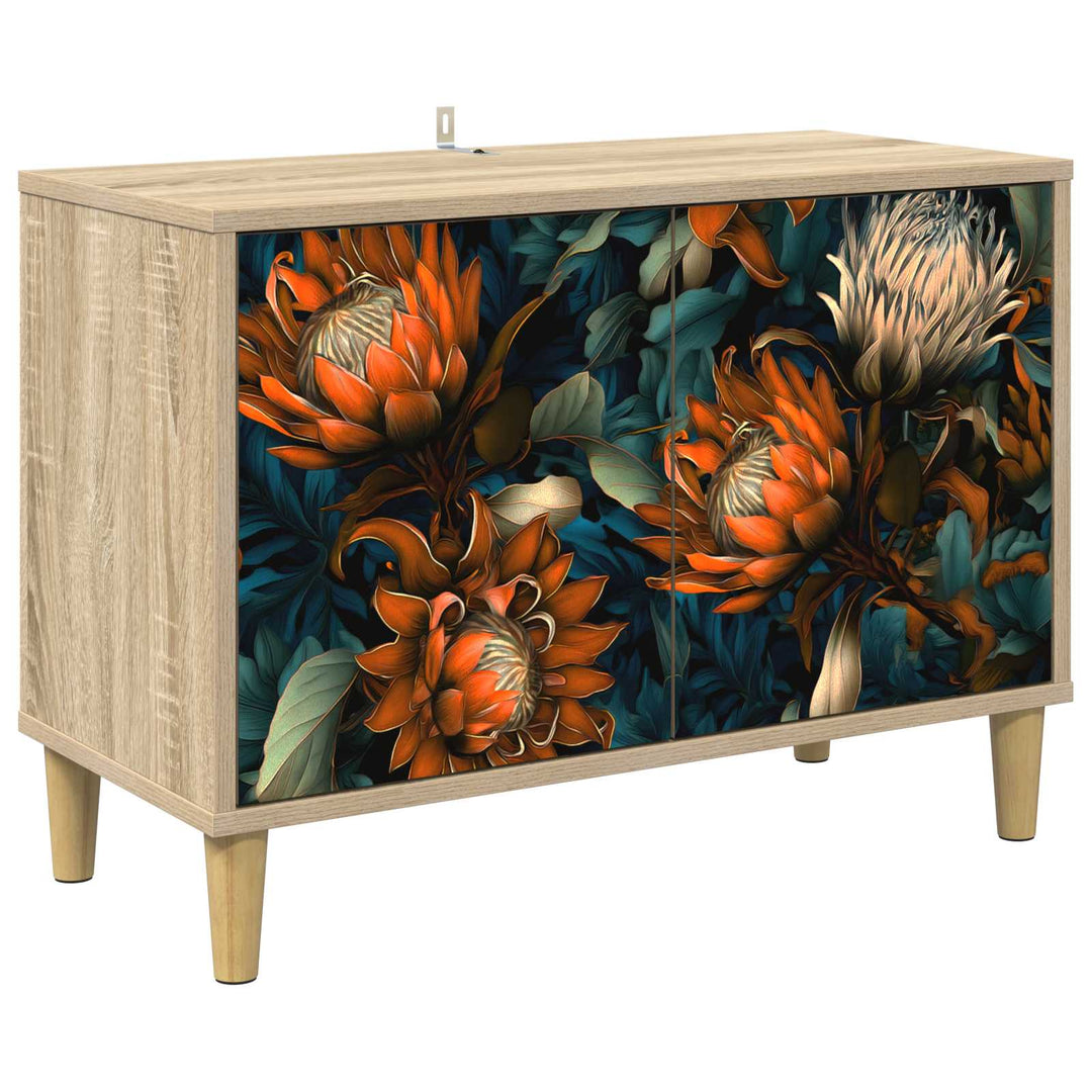 TV-skab LOCHEM 69 x 33 x 50 cm Sonoma-eg Konstrueret træ