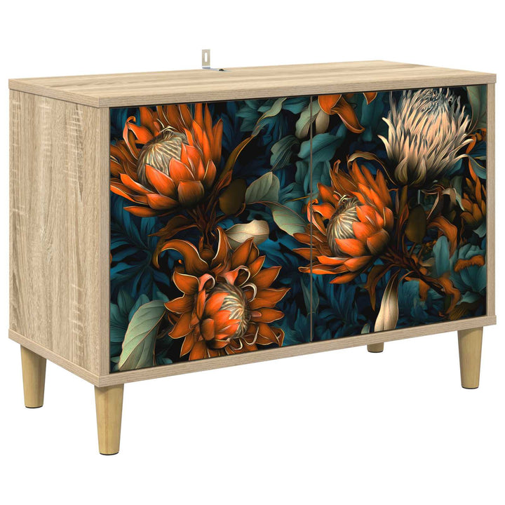 TV-skab LOCHEM 69 x 33 x 50 cm Sonoma-eg Konstrueret træ