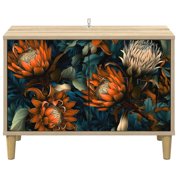 TV-skab LOCHEM 69 x 33 x 50 cm Sonoma-eg Konstrueret træ