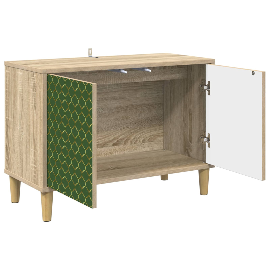 TV-skab GELEEN 69 x 33 x 50 cm Sonoma-eg Konstrueret træ