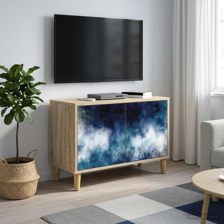 TV-skab RAALTE 69 x 33 x 50 cm Sonoma-eg Konstrueret træ