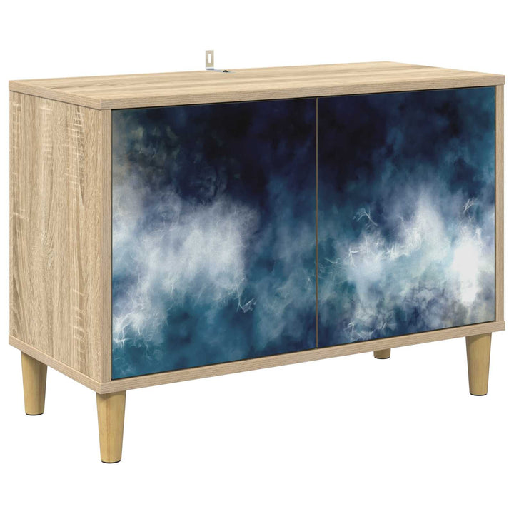 TV-skab RAALTE 69 x 33 x 50 cm Sonoma-eg Konstrueret træ