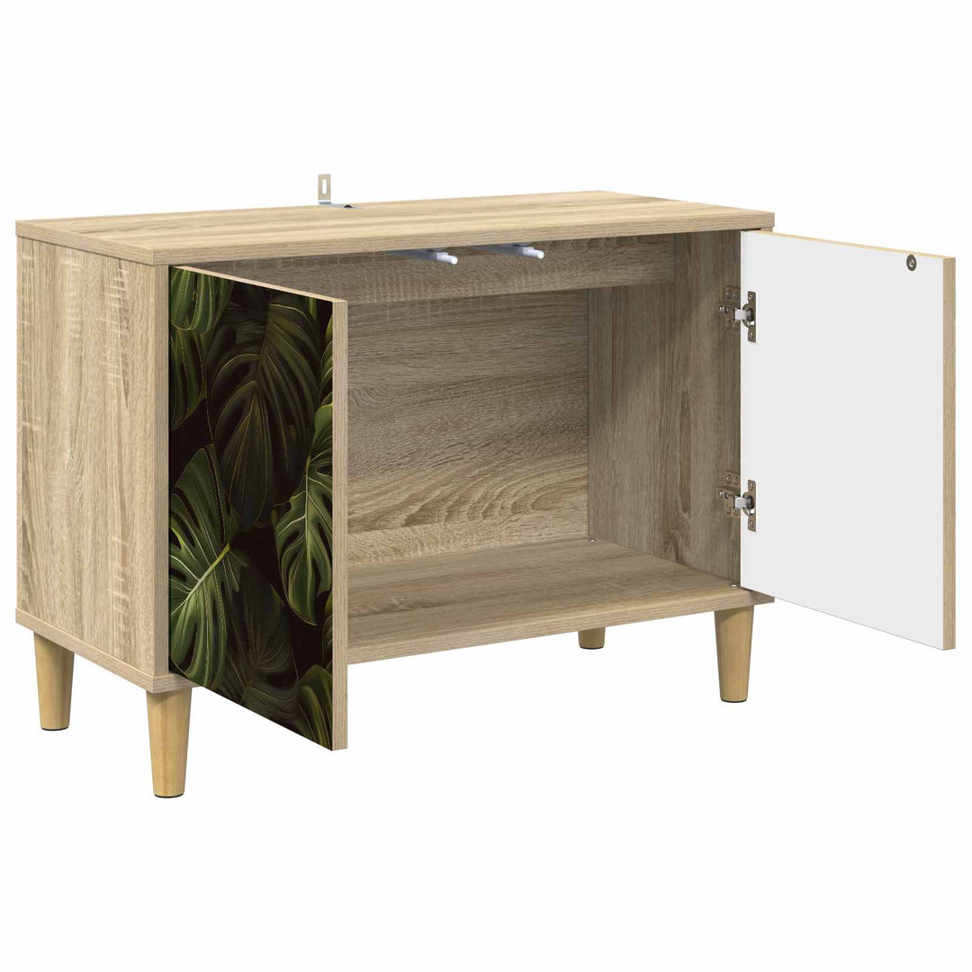 TV-skab ELBURG 69 x 33 x 50 cm Sonoma-eg Konstrueret træ