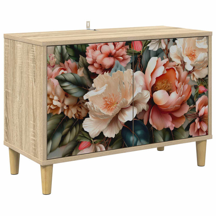 TV-skab BORNE 69 x 33 x 50 cm Sonoma-eg Konstrueret træ