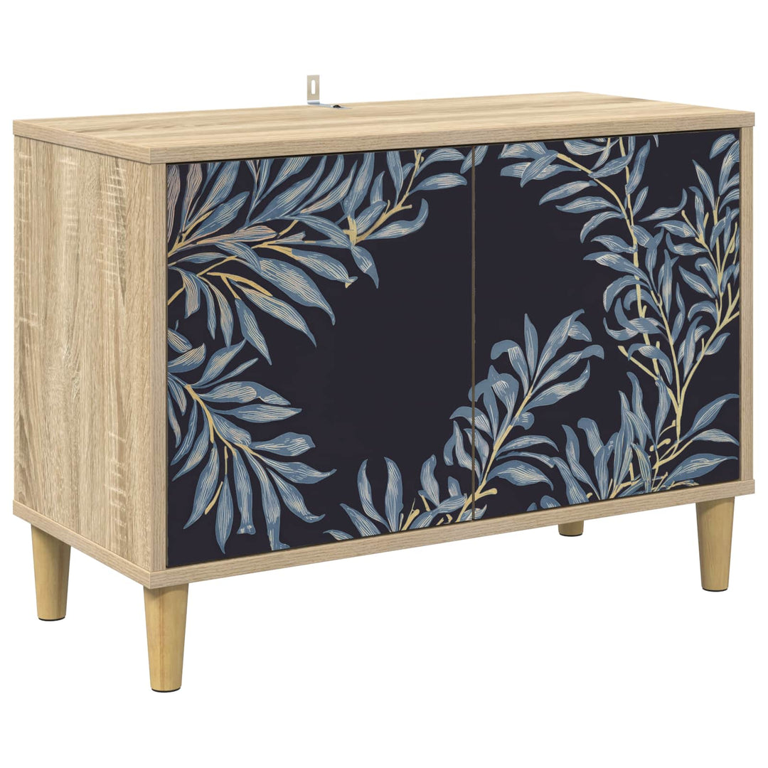TV-skab DOKKUM 69 x 33 x 50 cm Sonoma-eg Konstrueret træ