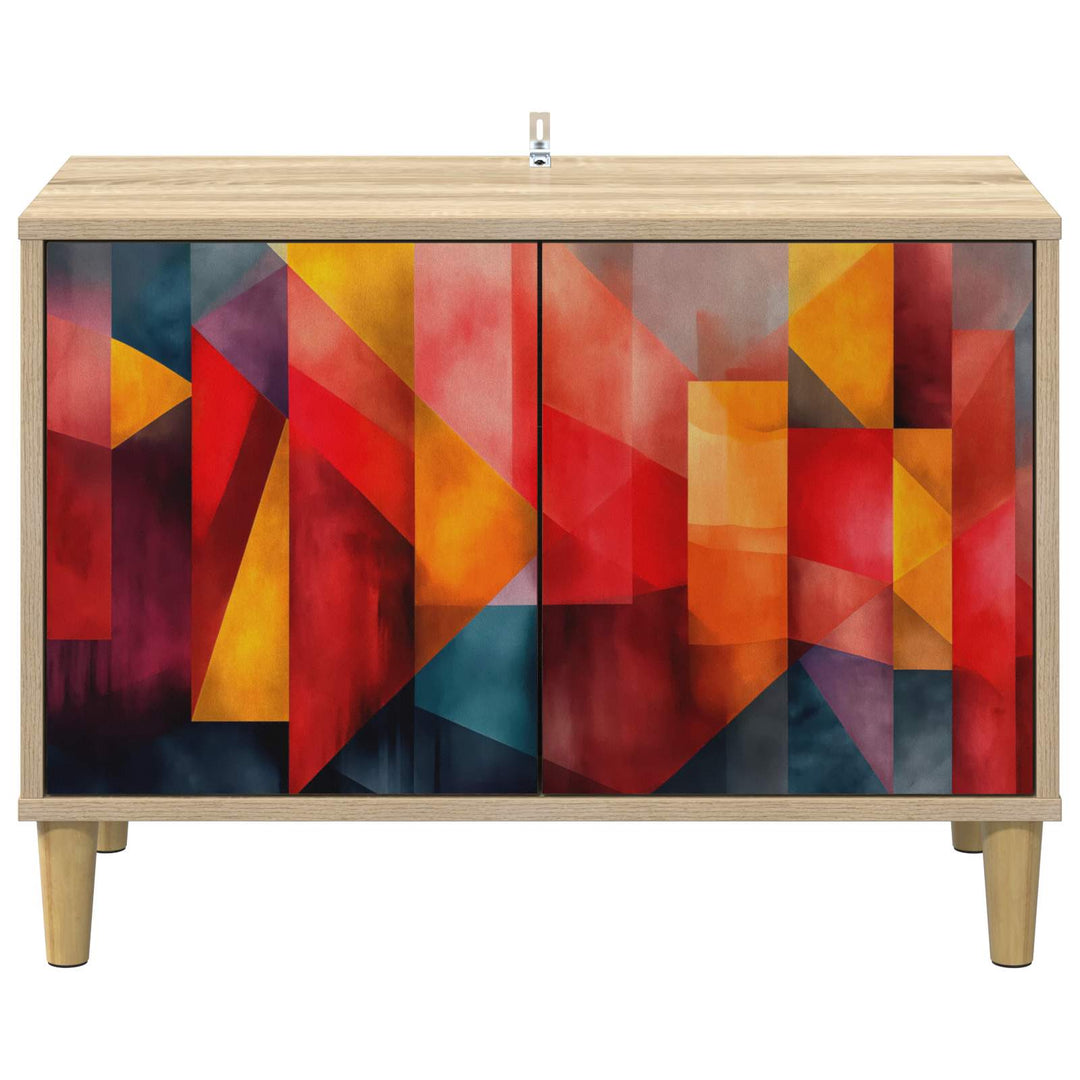 TV-skab HEESCH 69 x 33 x 50 cm Sonoma-eg Konstrueret træ
