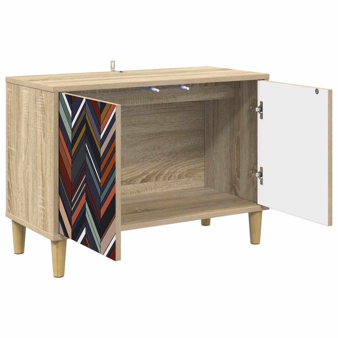 TV-skab OMMEN 69 x 33 x 50 cm Sonoma-eg Konstrueret træ