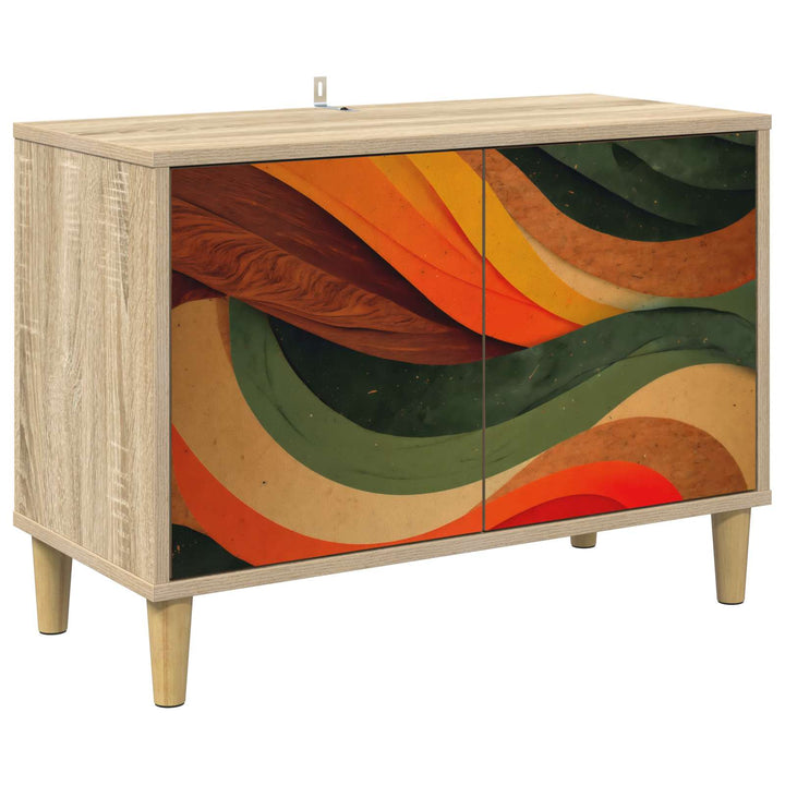 TV-skab BONN 69 x 33 x 50 cm Sonoma-eg Konstrueret træ