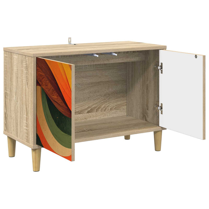 TV-skab BONN 69 x 33 x 50 cm Sonoma-eg Konstrueret træ