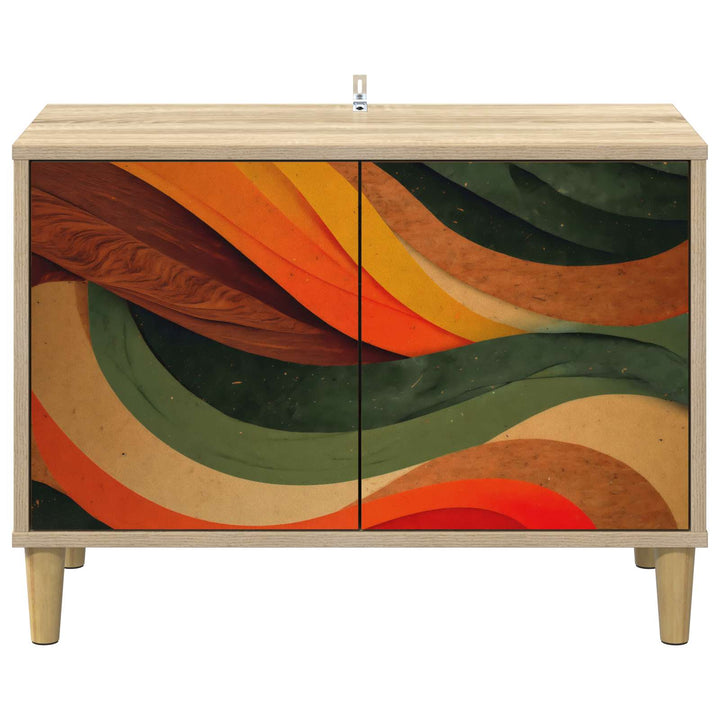 TV-skab BONN 69 x 33 x 50 cm Sonoma-eg Konstrueret træ
