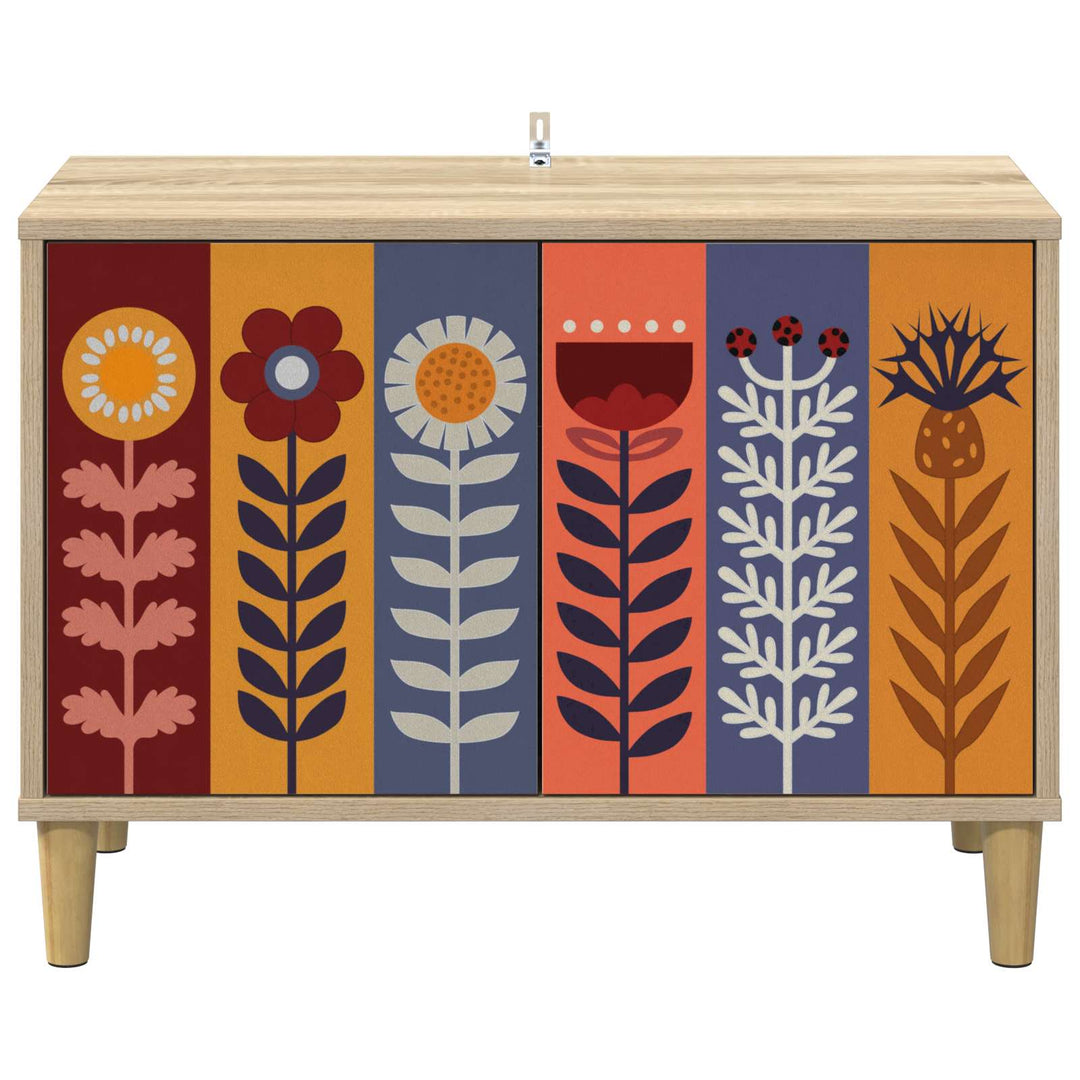 TV-skab ESSEN 69 x 33 x 50 cm Sonoma-eg Konstrueret træ