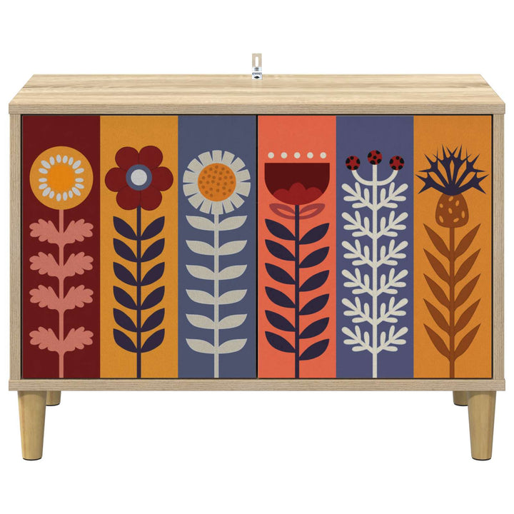 TV-skab ESSEN 69 x 33 x 50 cm Sonoma-eg Konstrueret træ