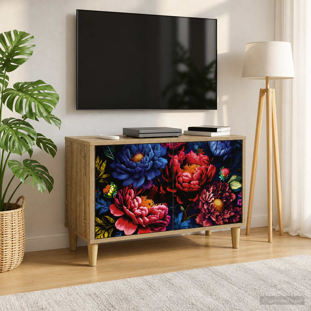 TV-skab KIEL 69 x 33 x 50 cm Sonoma-eg Konstrueret træ