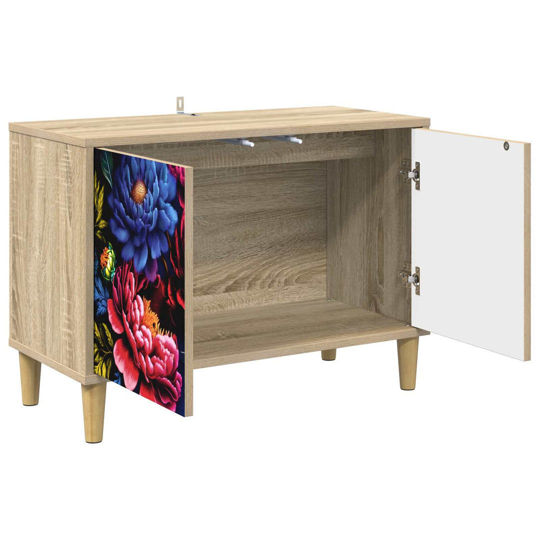TV-skab KIEL 69 x 33 x 50 cm Sonoma-eg Konstrueret træ