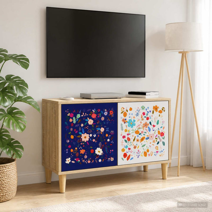 TV-skab MAINZ 69 x 33 x 50 cm Sonoma-eg Konstrueret træ