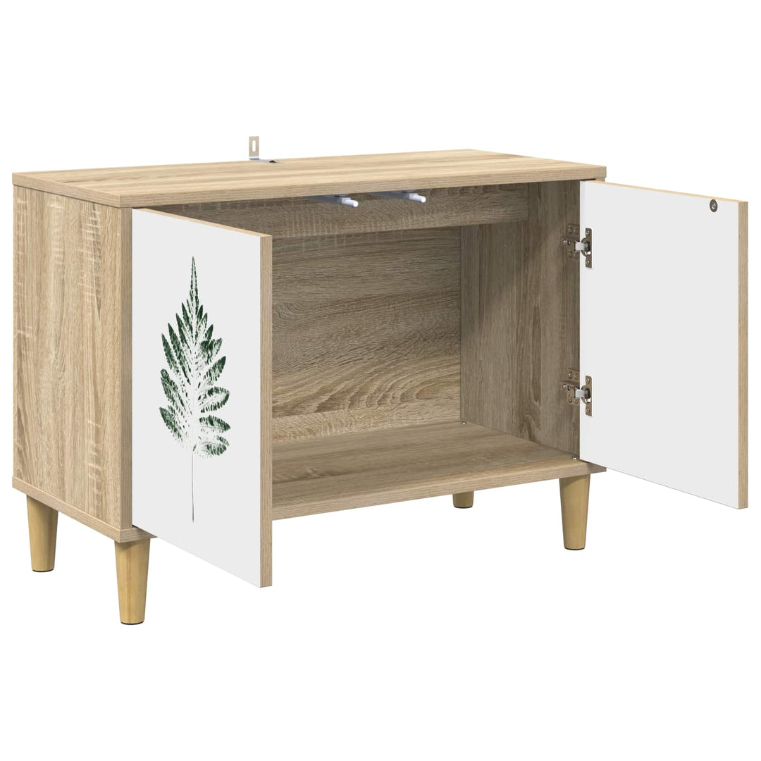 TV-skab HANAU 69 x 33 x 50 cm Sonoma-eg Konstrueret træ