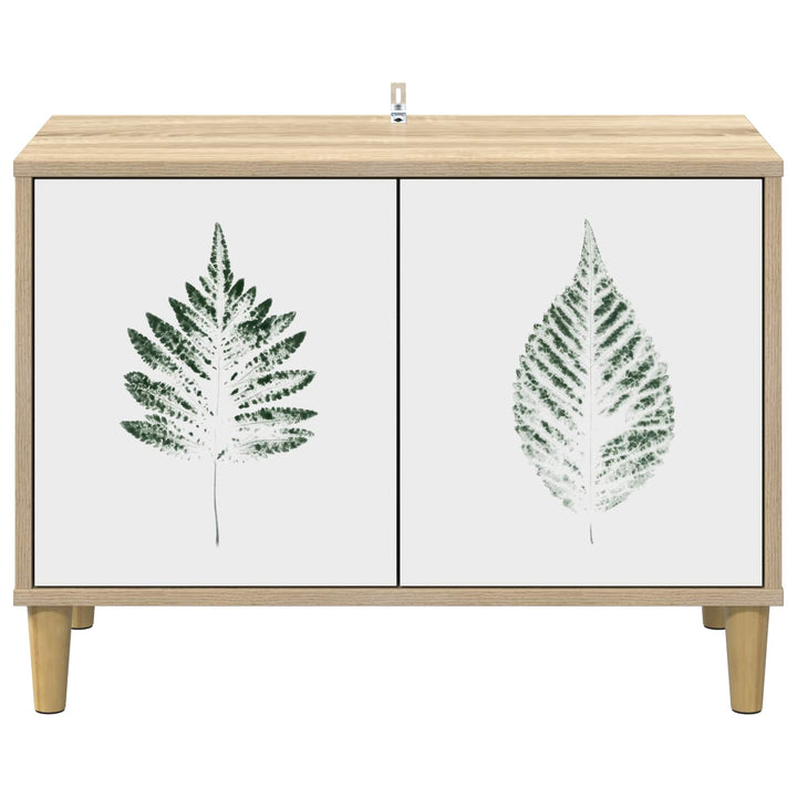 TV-skab HANAU 69 x 33 x 50 cm Sonoma-eg Konstrueret træ