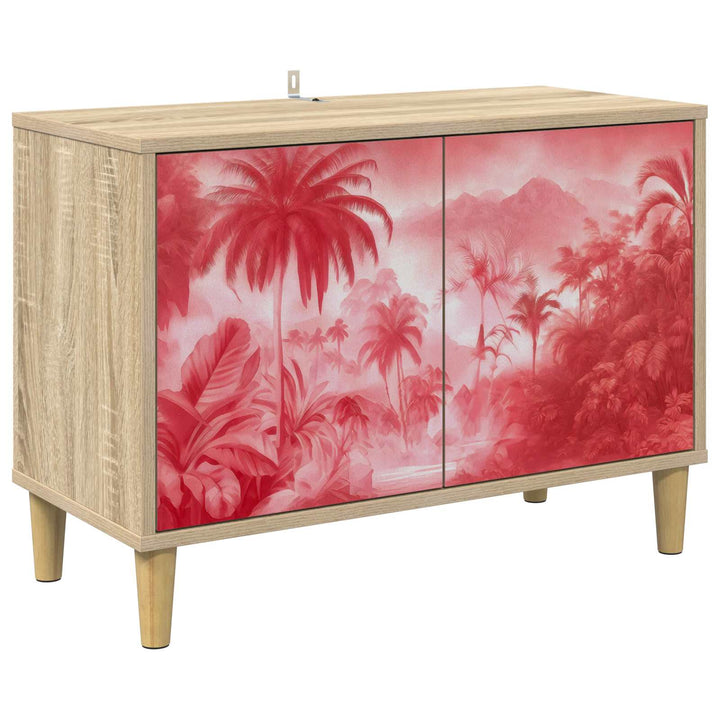TV-skab AACHEN 69 x 33 x 50 cm Sonoma-eg Konstrueret træ