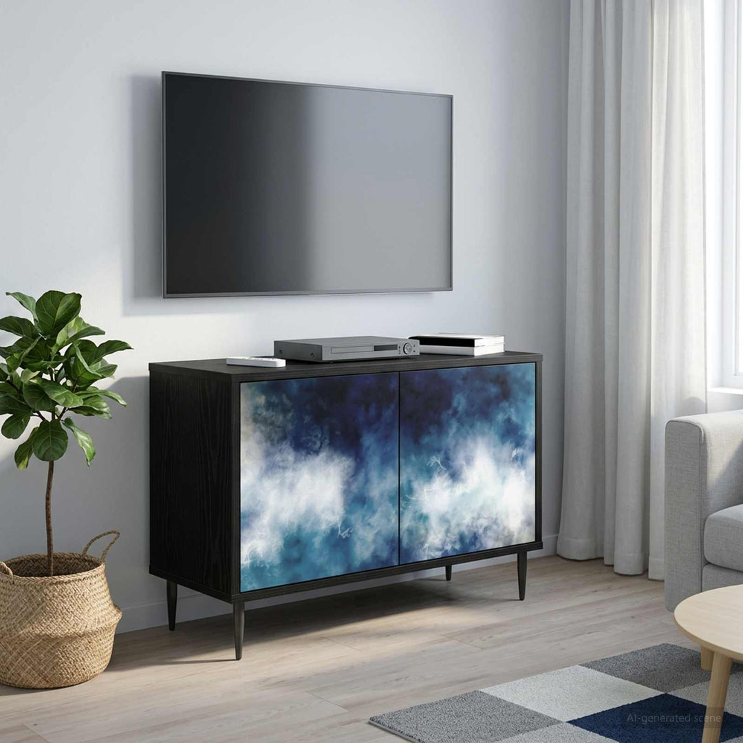 TV-skab RAALTE 69 x 33 x 50,5 cm Sort eg Konstrueret træ