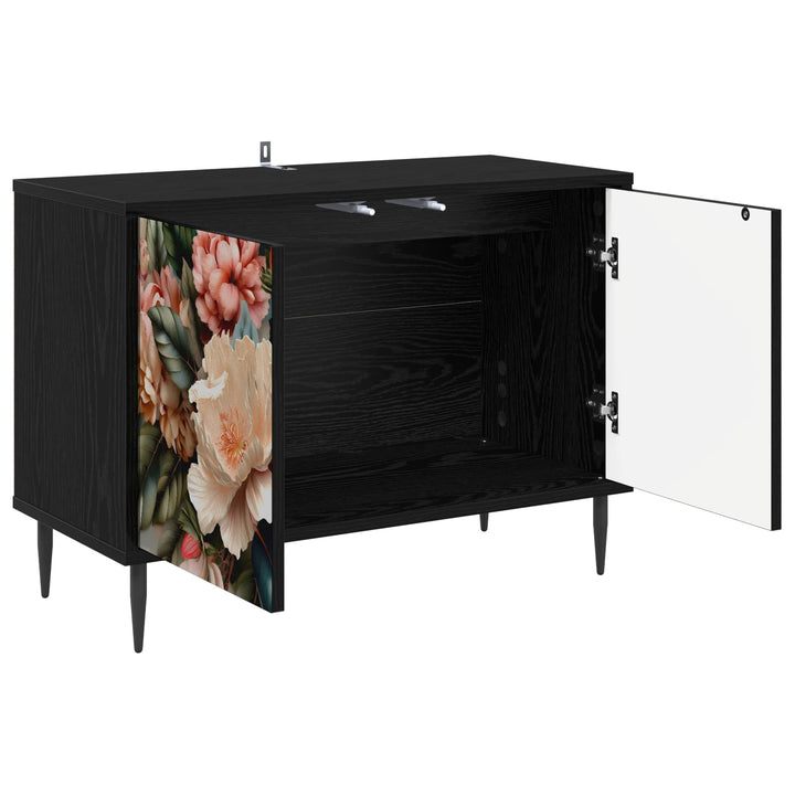 TV-skab BORNE 69 x 33 x 50,5 cm Sort eg Konstrueret træ