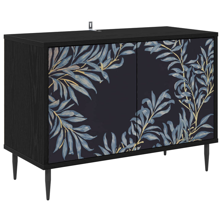 TV-skab DOKKUM 69 x 33 x 50,5 cm Sort eg Konstrueret træ